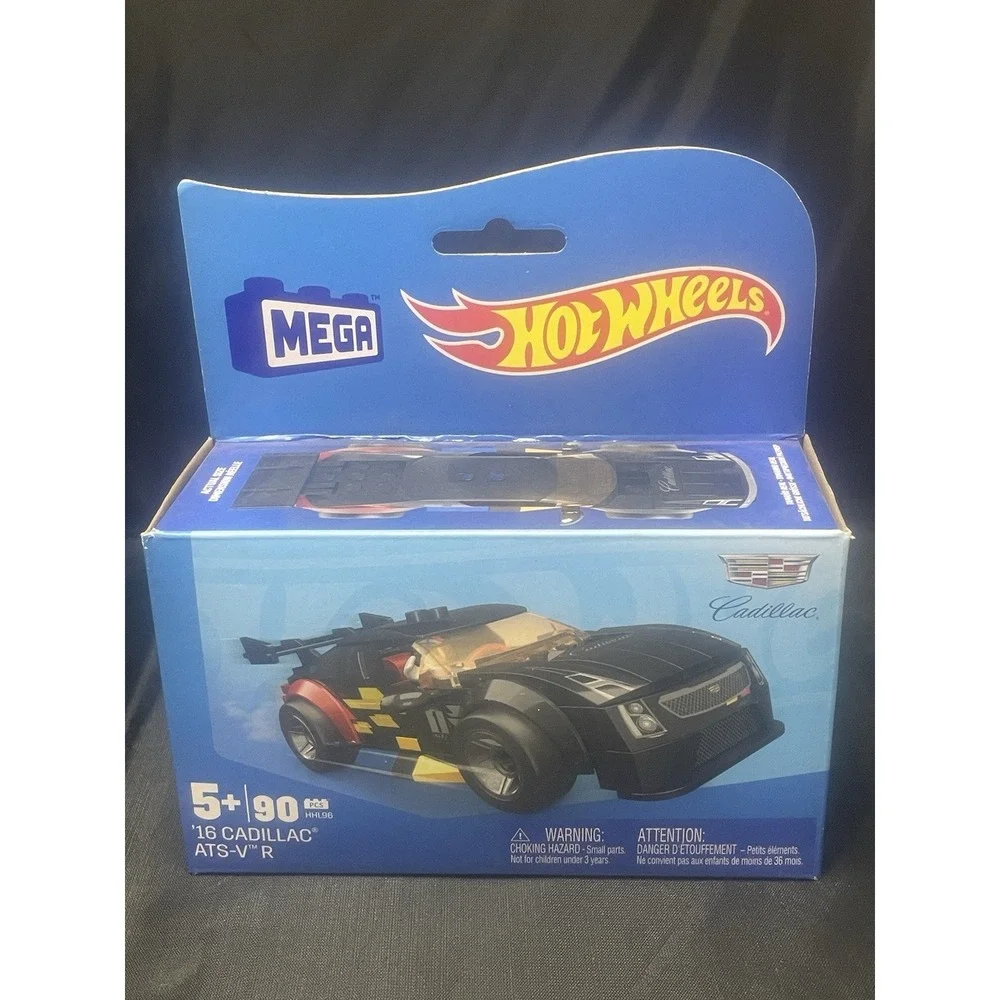 Mega Hot Wheels: 90pc '16 CADILLAC ATS-V R Building Set (2022) #HHL96‎